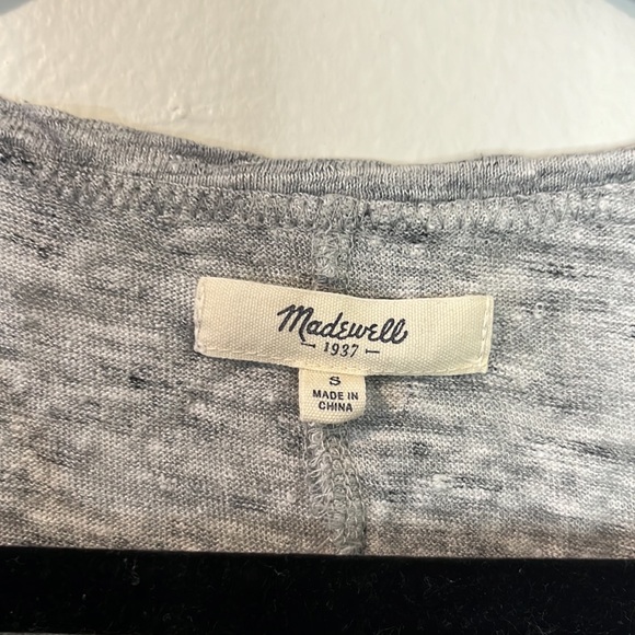 Madewell V Neck Tank Gray Small EUC - Picture 4 of 6
